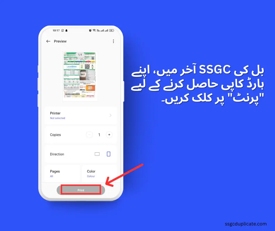 click on print and get hard copy