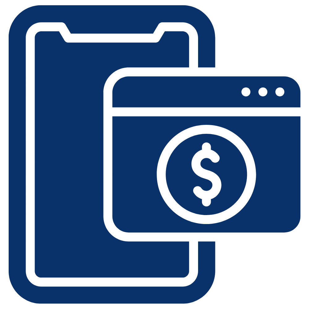 image of showing the process of Pay via mobile digital wallets